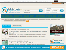 Tablet Screenshot of polizialocale.com